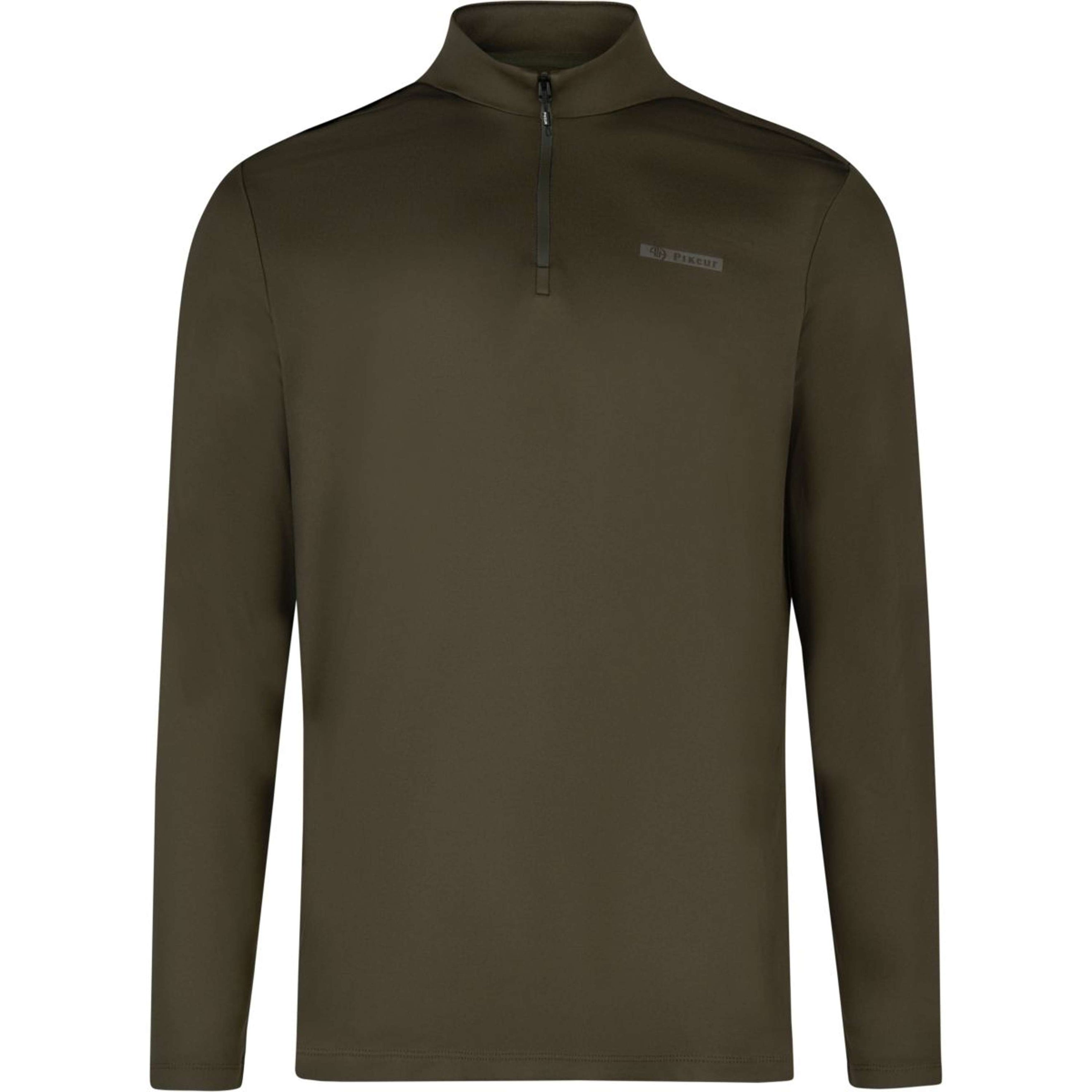 Pikeur Shirt Zip Athleisure AW26 Heren Olive Green