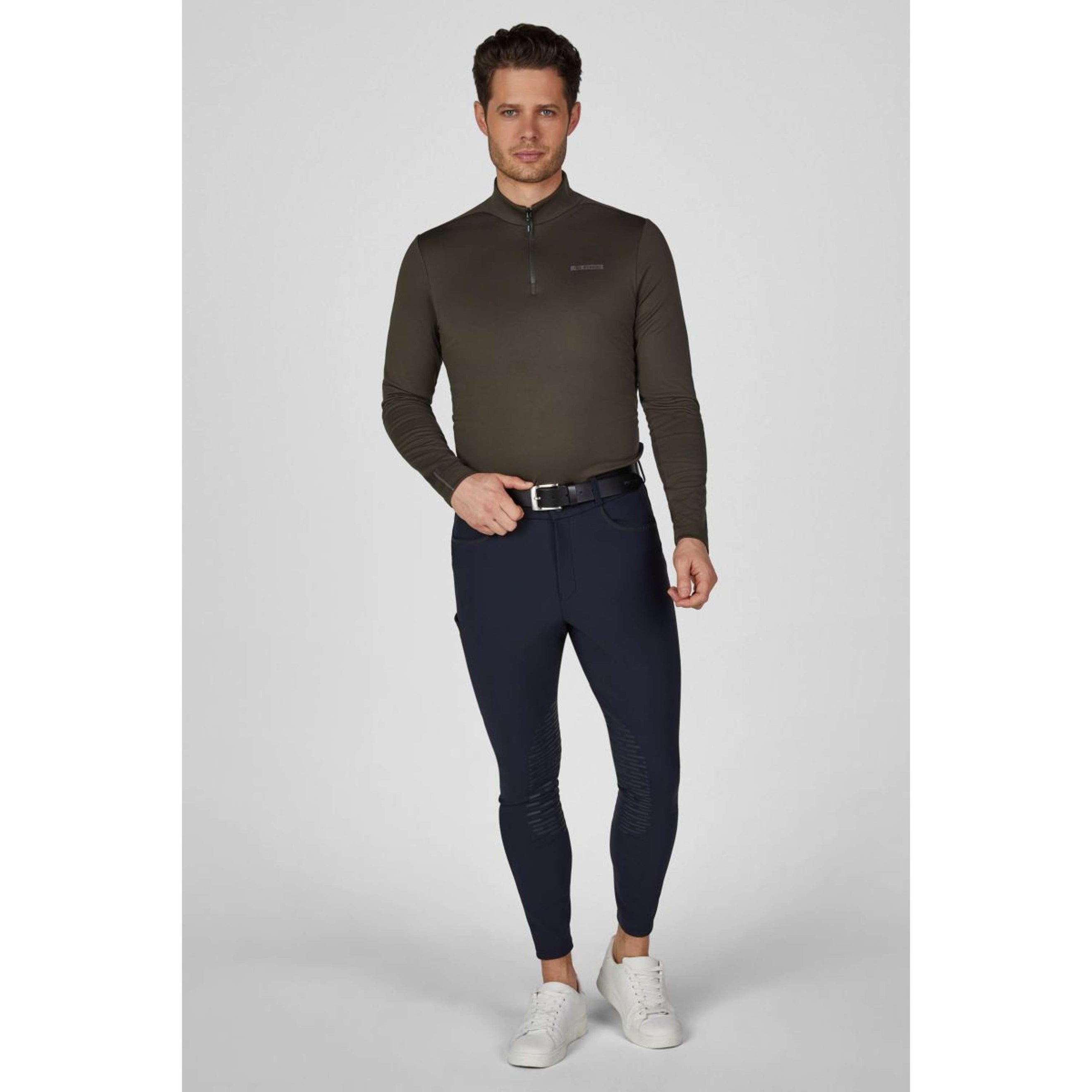 Pikeur Shirt Zip Athleisure AW26 Heren Olive Green