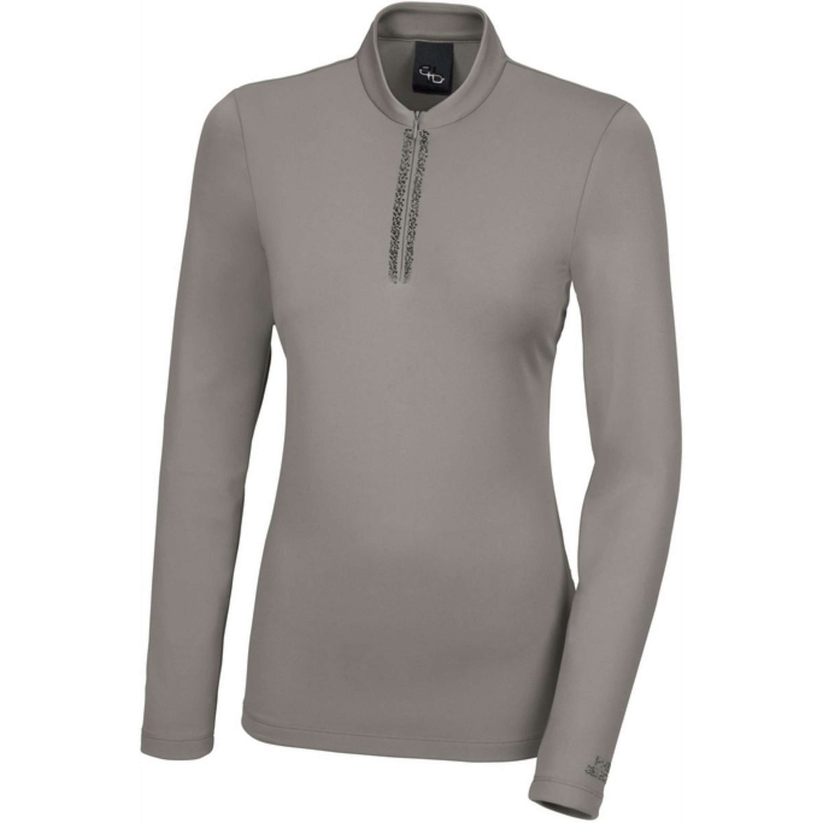 Pikeur Shirt Lange Mouwen Selection met Rits Foggy Green