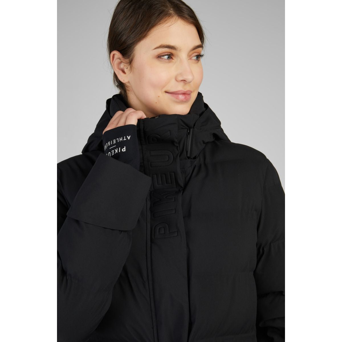 Pikeur Lange Jas Athleisure Raincoat Zwart