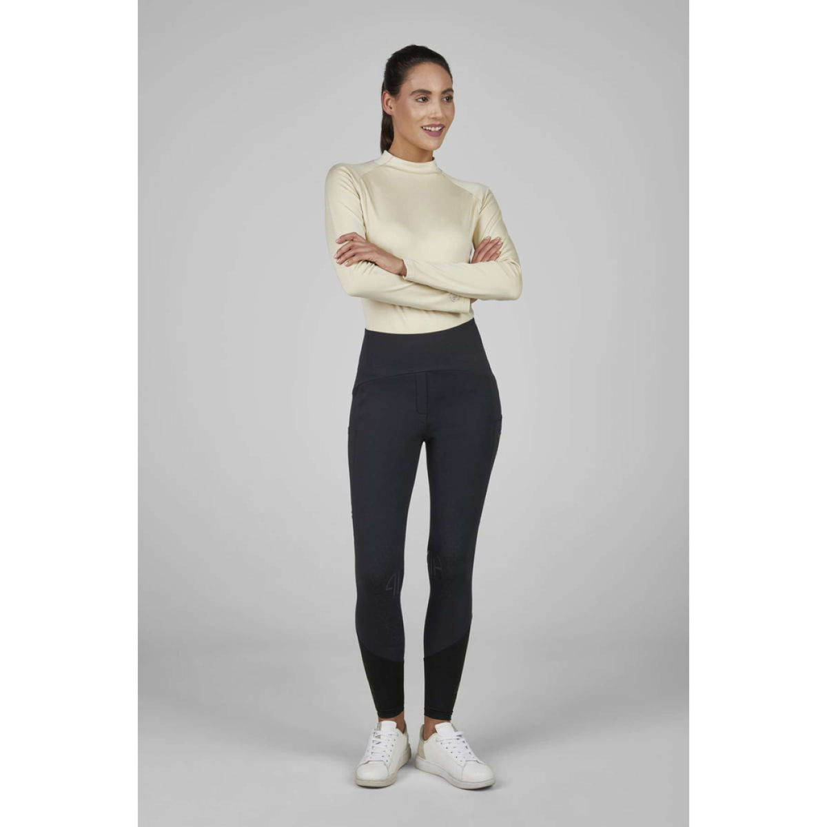 Pikeur Shirt Roll Neck Athleisure AW25 Pale Almond