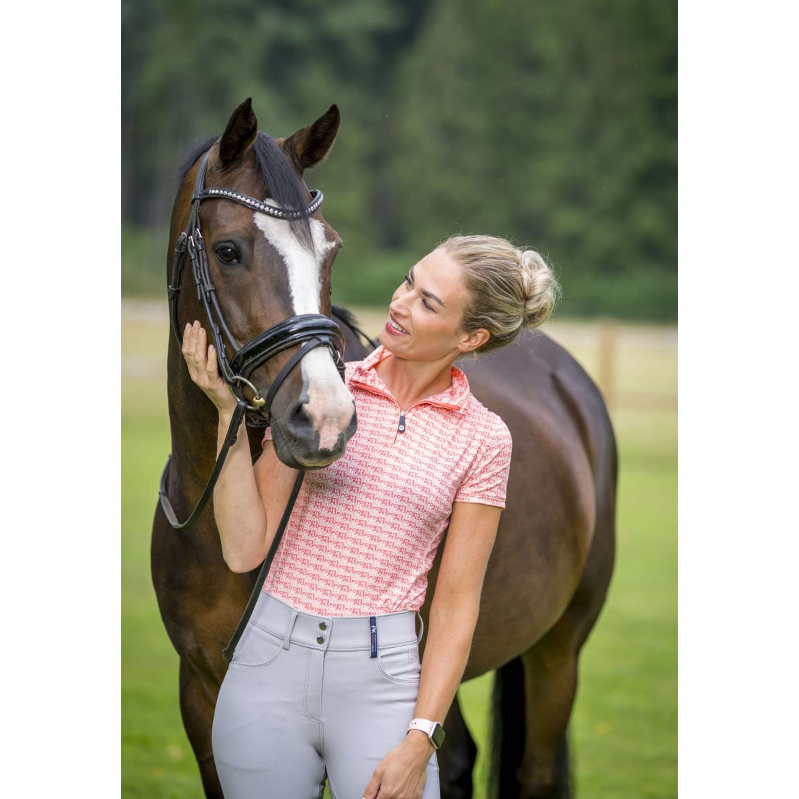 PK Poloshirt Dakota All Over Fluo Coral PK Poloshirt Dakota All Over Fluo Coral