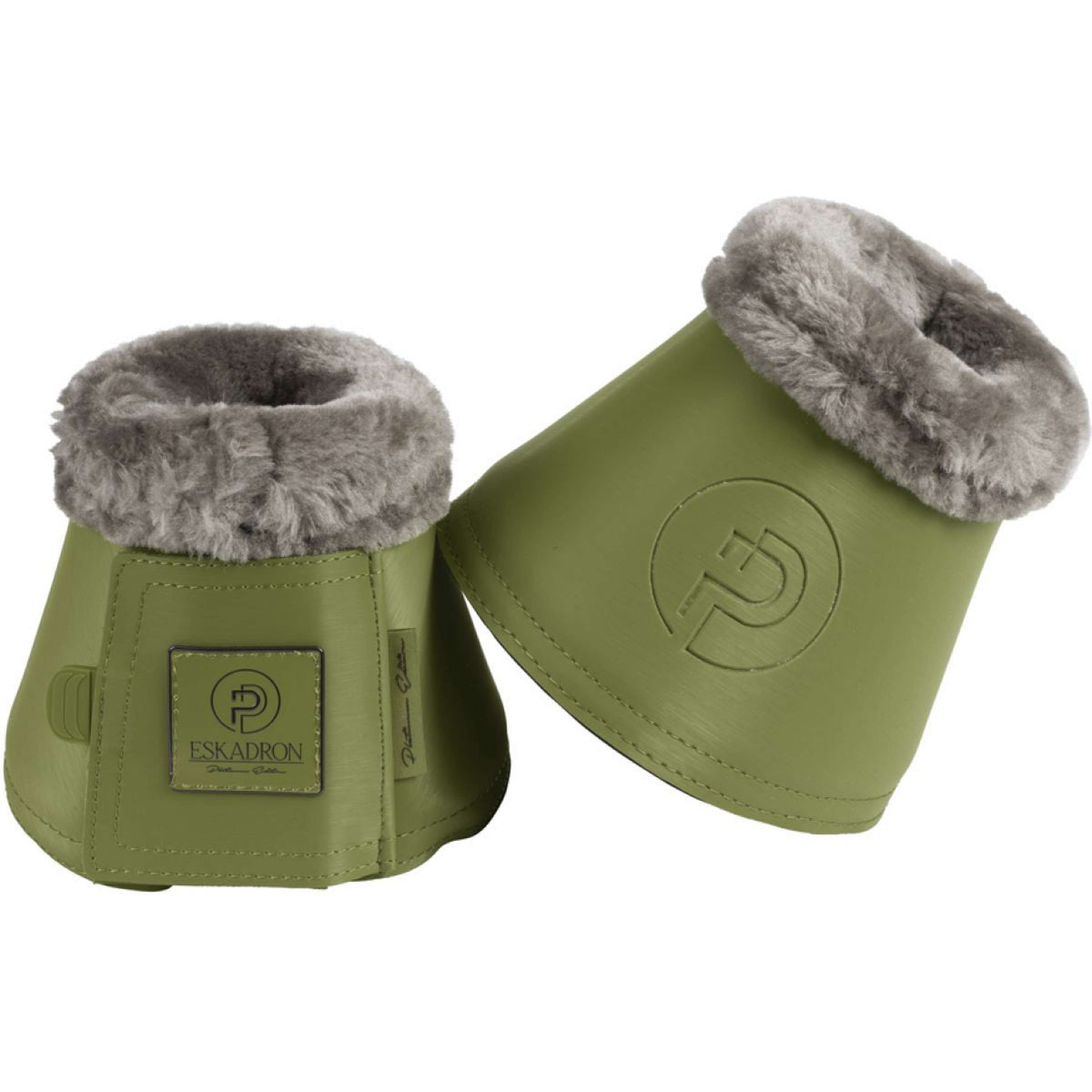 Eskadron Springschoenen Platinum Softslate Fauxfur Mosgroen