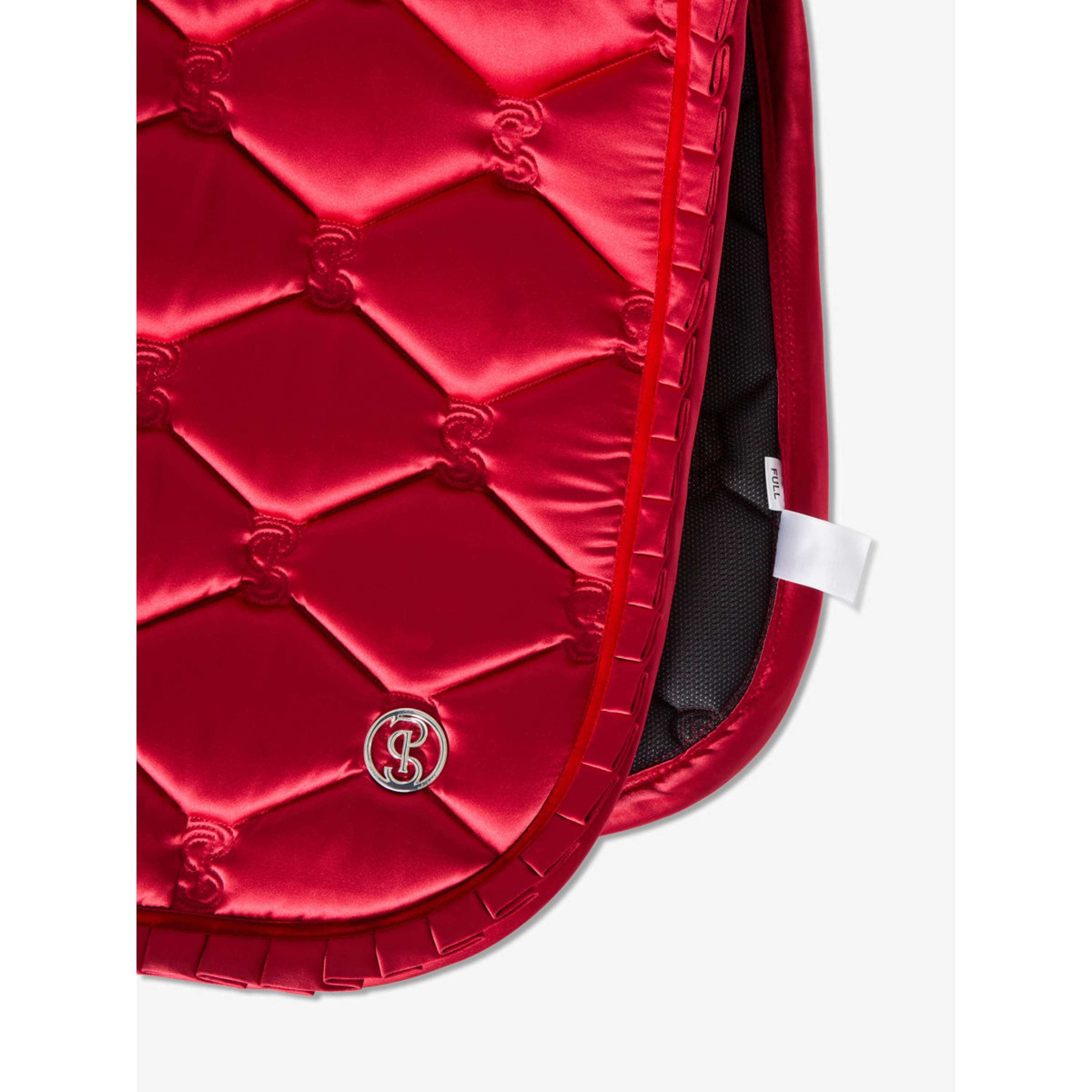 PS of Sweden Zadeldekje Ruffle Springen Cranberry Red
