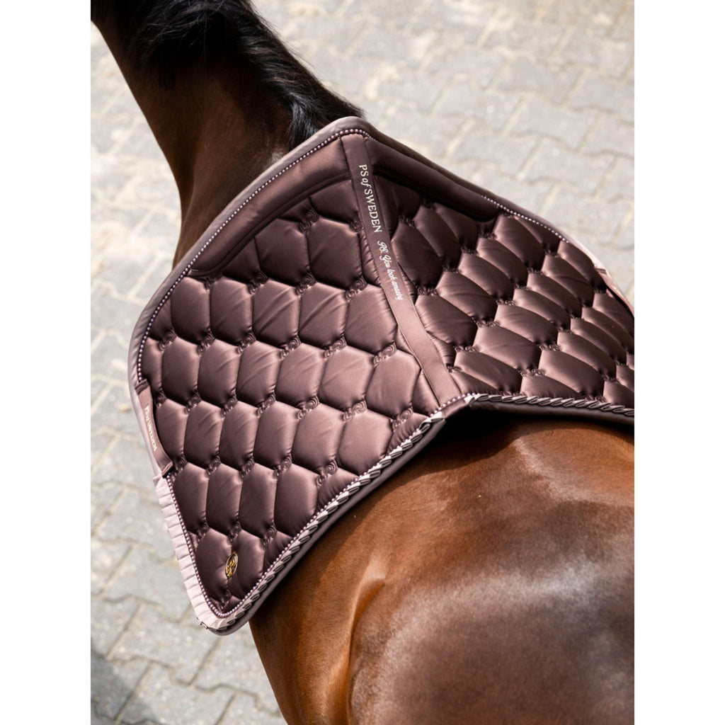 PS of Sweden Zadeldekje Ruffle Pearl Dressuur Earth Brown