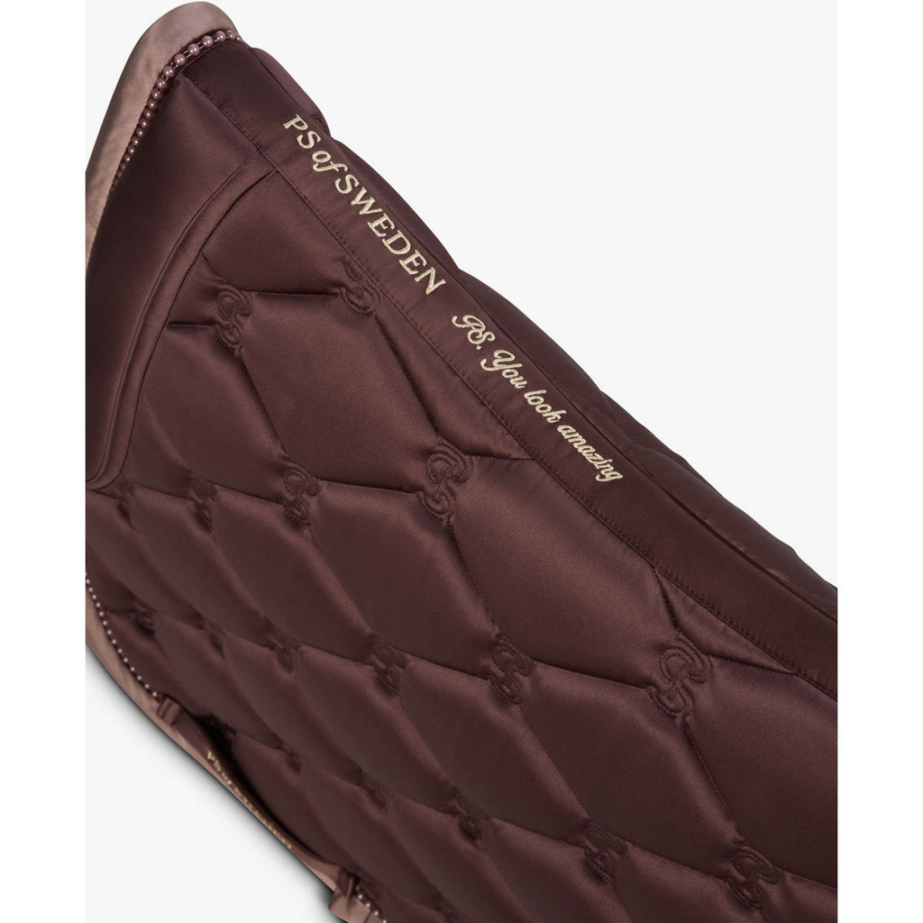 PS of Sweden Zadeldekje Ruffle Pearl Dressuur Earth Brown