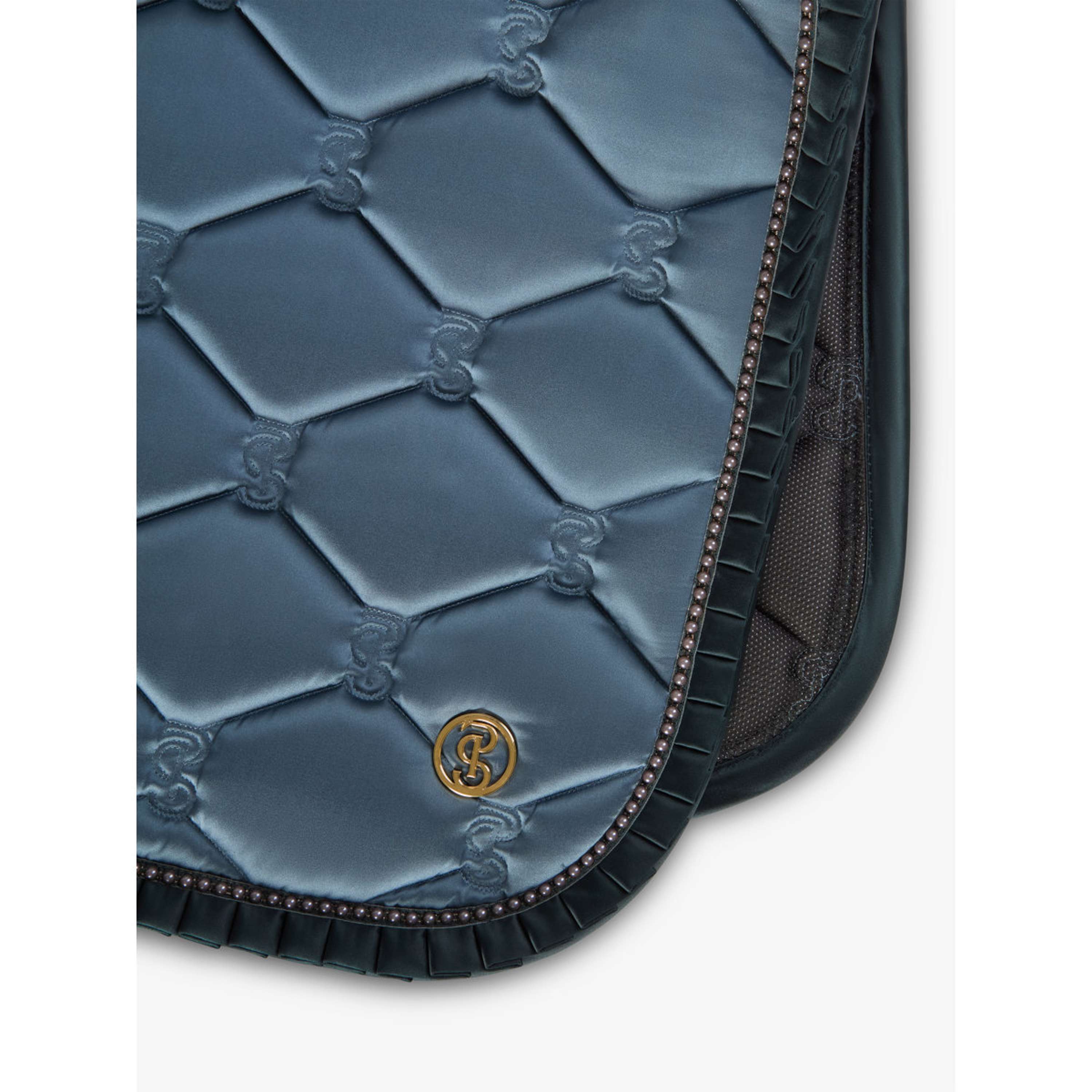 PS of Sweden Zadeldekje Ruffle Pearl Springen Shadow Blue