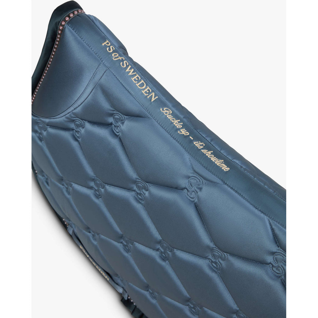 PS of Sweden Zadeldekje Ruffle Pearl Springen Shadow Blue