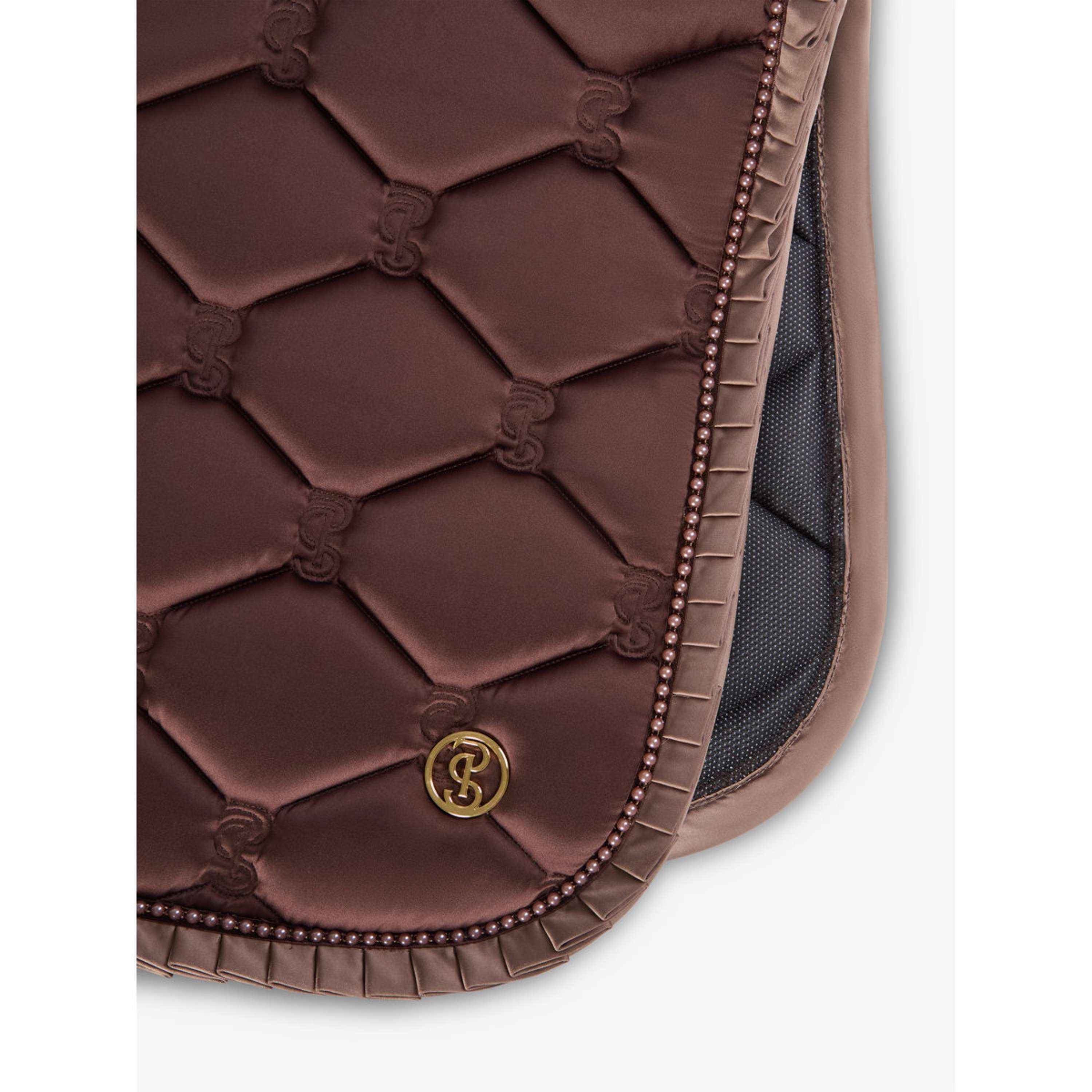 PS of Sweden Zadeldekje Ruffle Pearl Springen Earth Brown