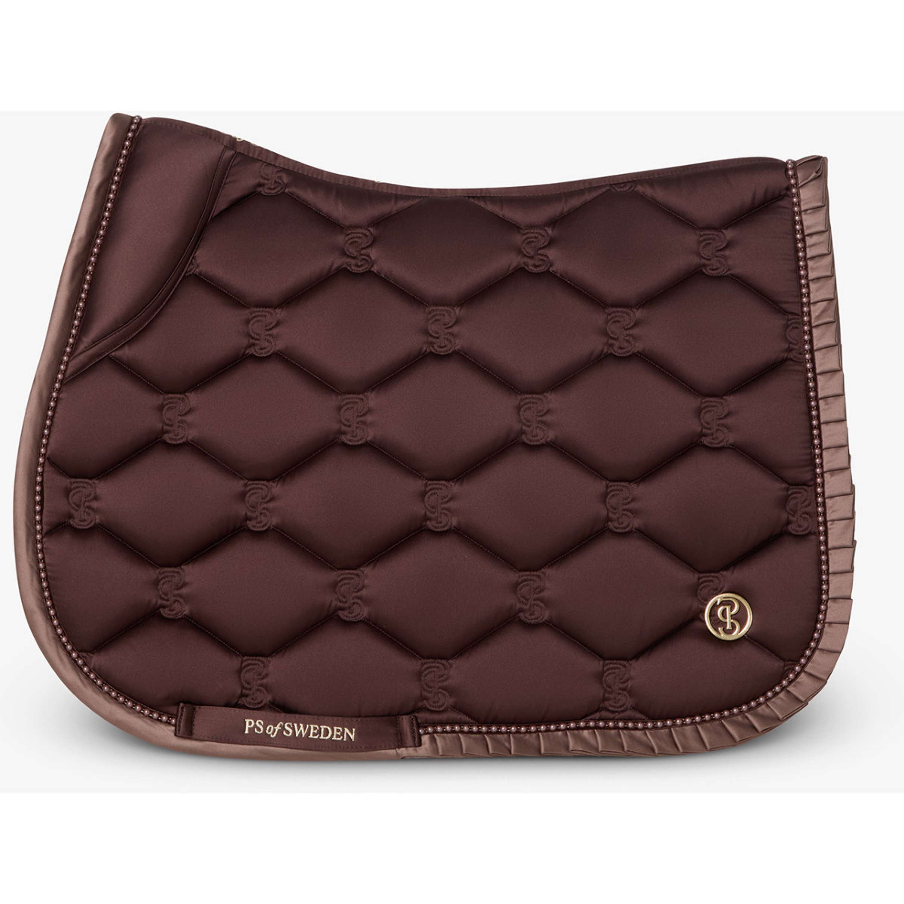 PS of Sweden Zadeldekje Ruffle Pearl Springen Earth Brown