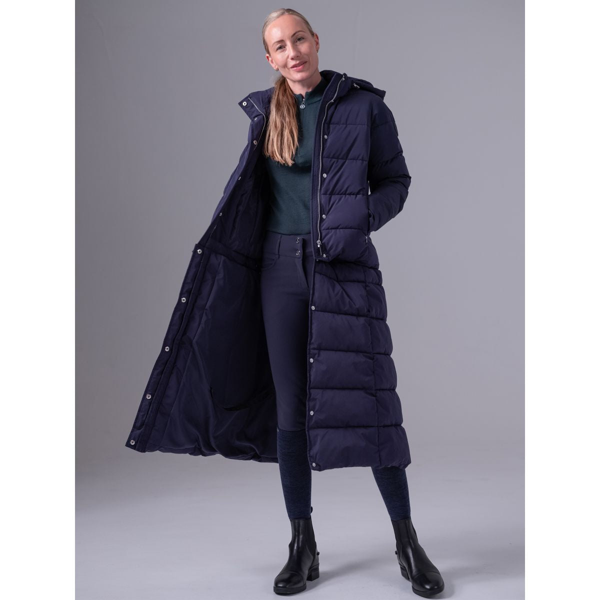 PS of Sweden Puffer Jas Diane Afritsbaar Navy