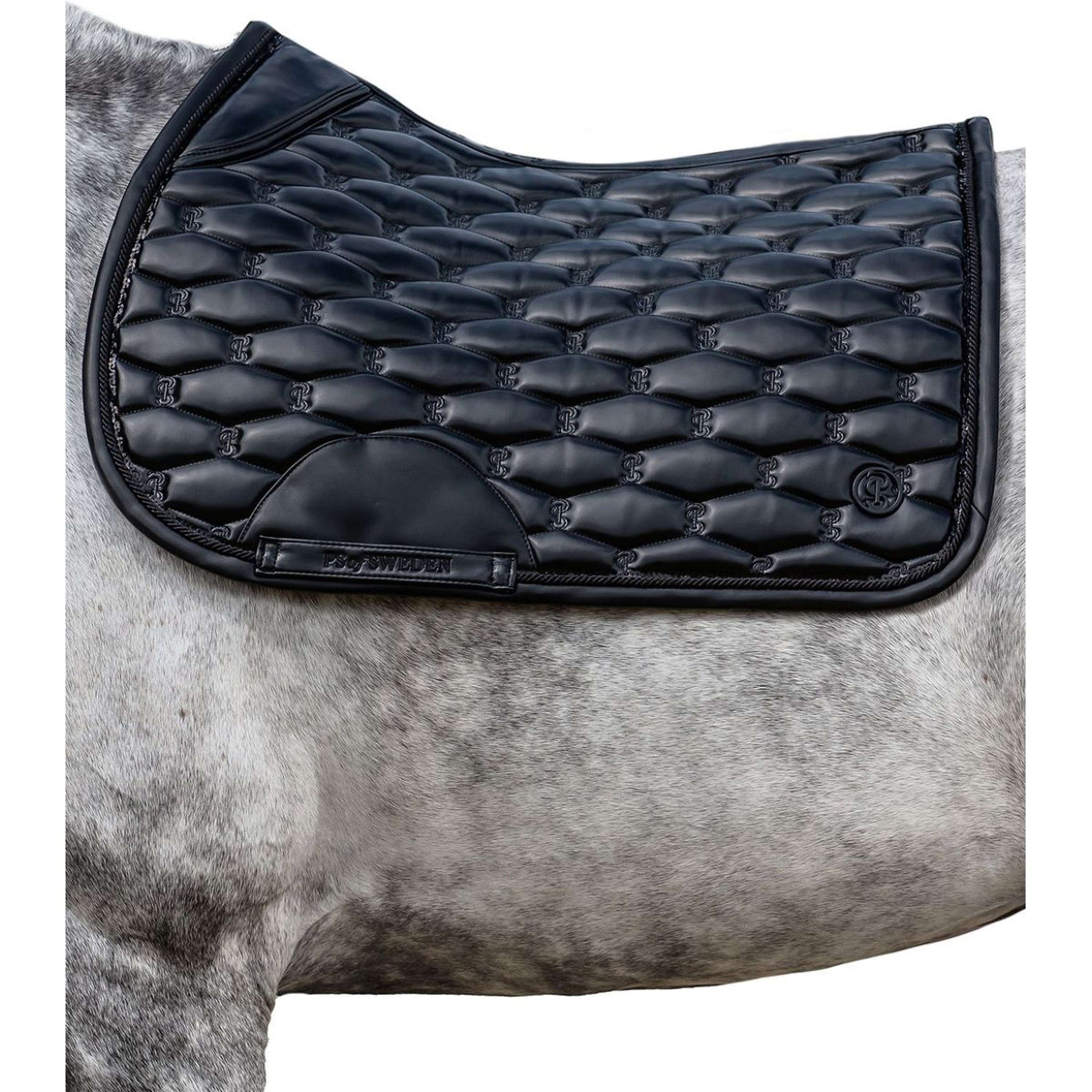 PS of Sweden Zadeldekje Dazzling Metallic Springen Lacquered Black