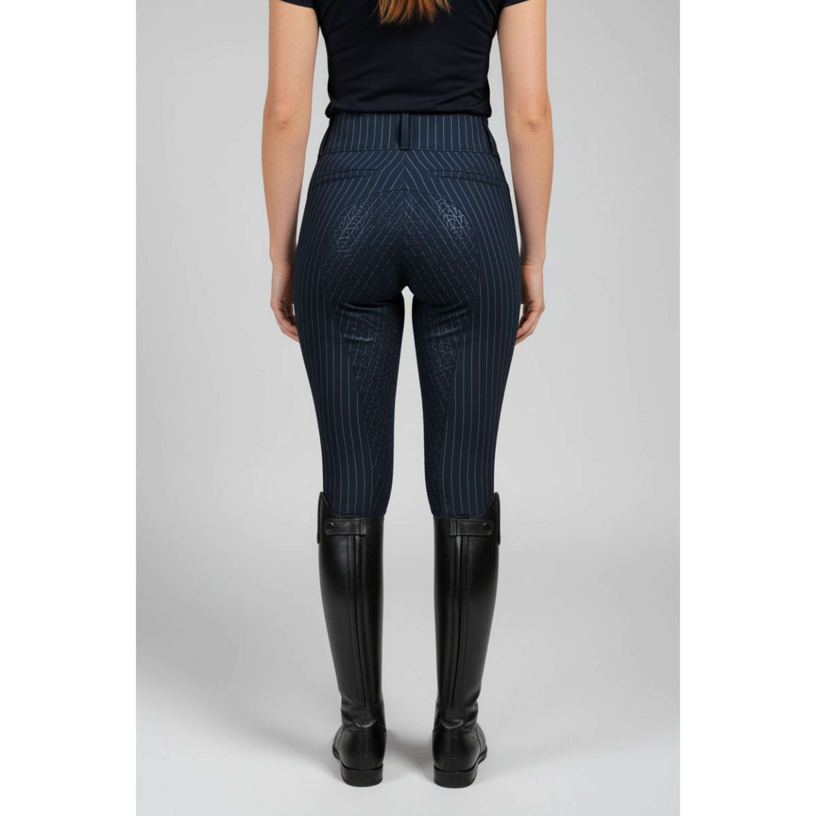 PS of Sweden Rijbroek Penny Pinstripe Full Grip Navy PS of Sweden Rijbroek Penny Pinstripe Full Grip Navy