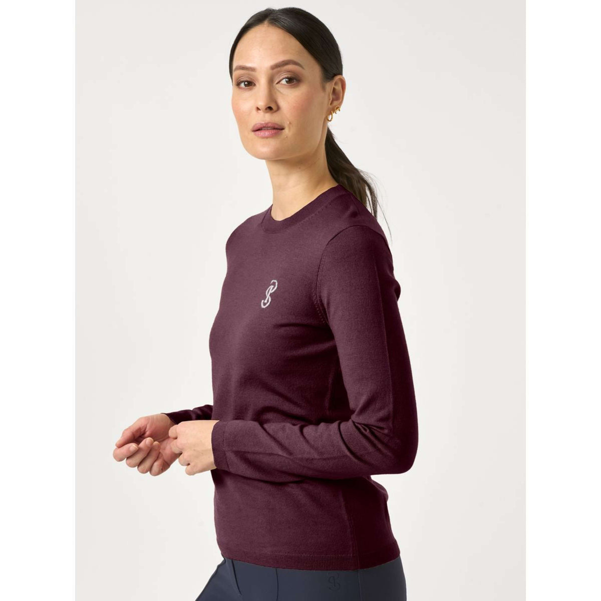 PS of Sweden Trui PS Logo Plum