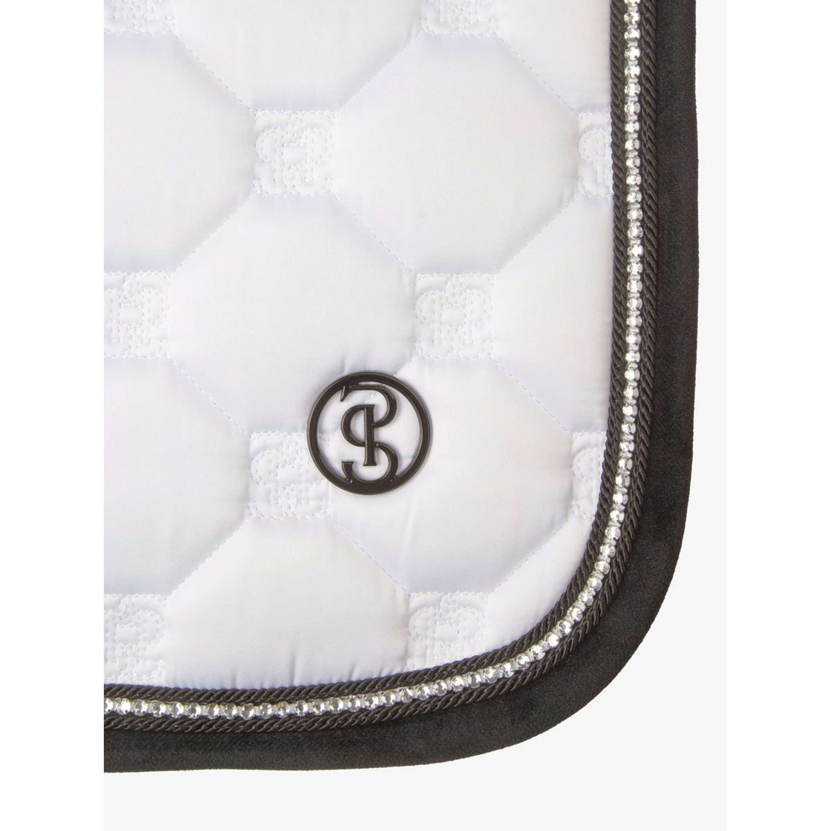 PS of Sweden Zadeldekje Vintage Monogram Dressuur Wit/Zwart