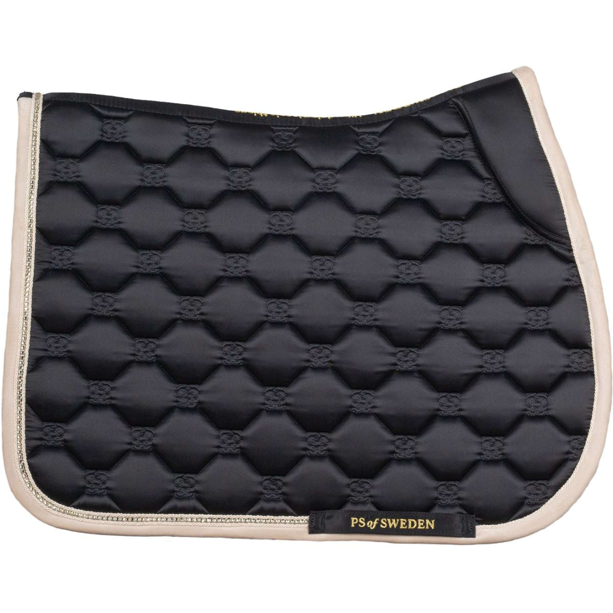 PS of Sweden Zadeldekje Vintage Monogram Springen Zwart