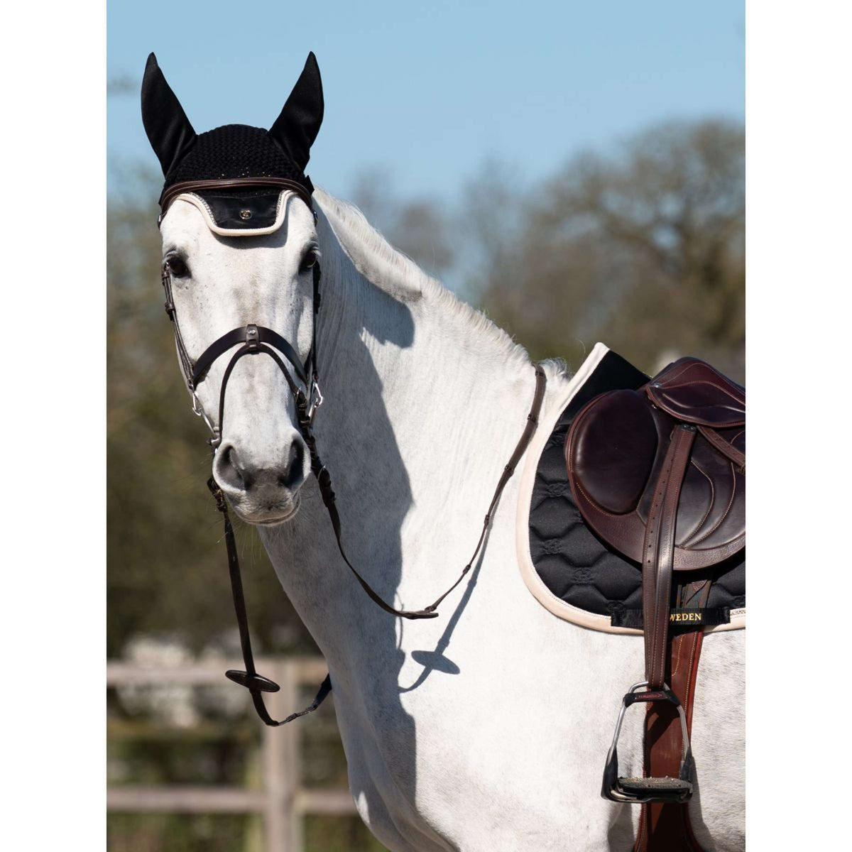 PS of Sweden Oornetje Vintage Monogram Zwart