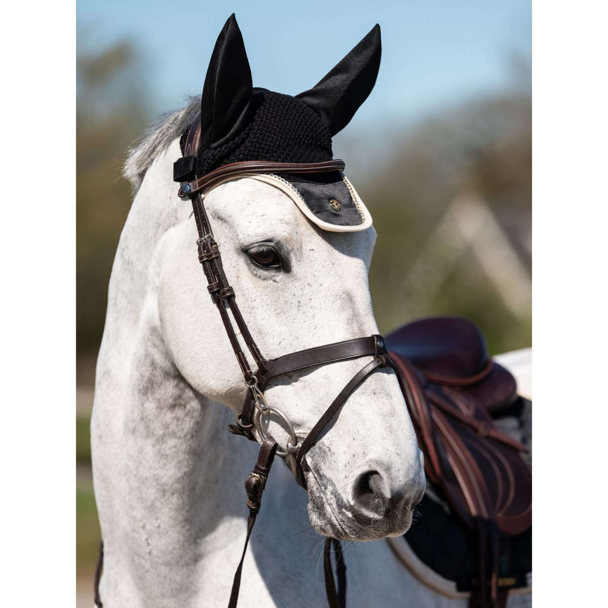 PS of Sweden Oornetje Vintage Monogram Zwart