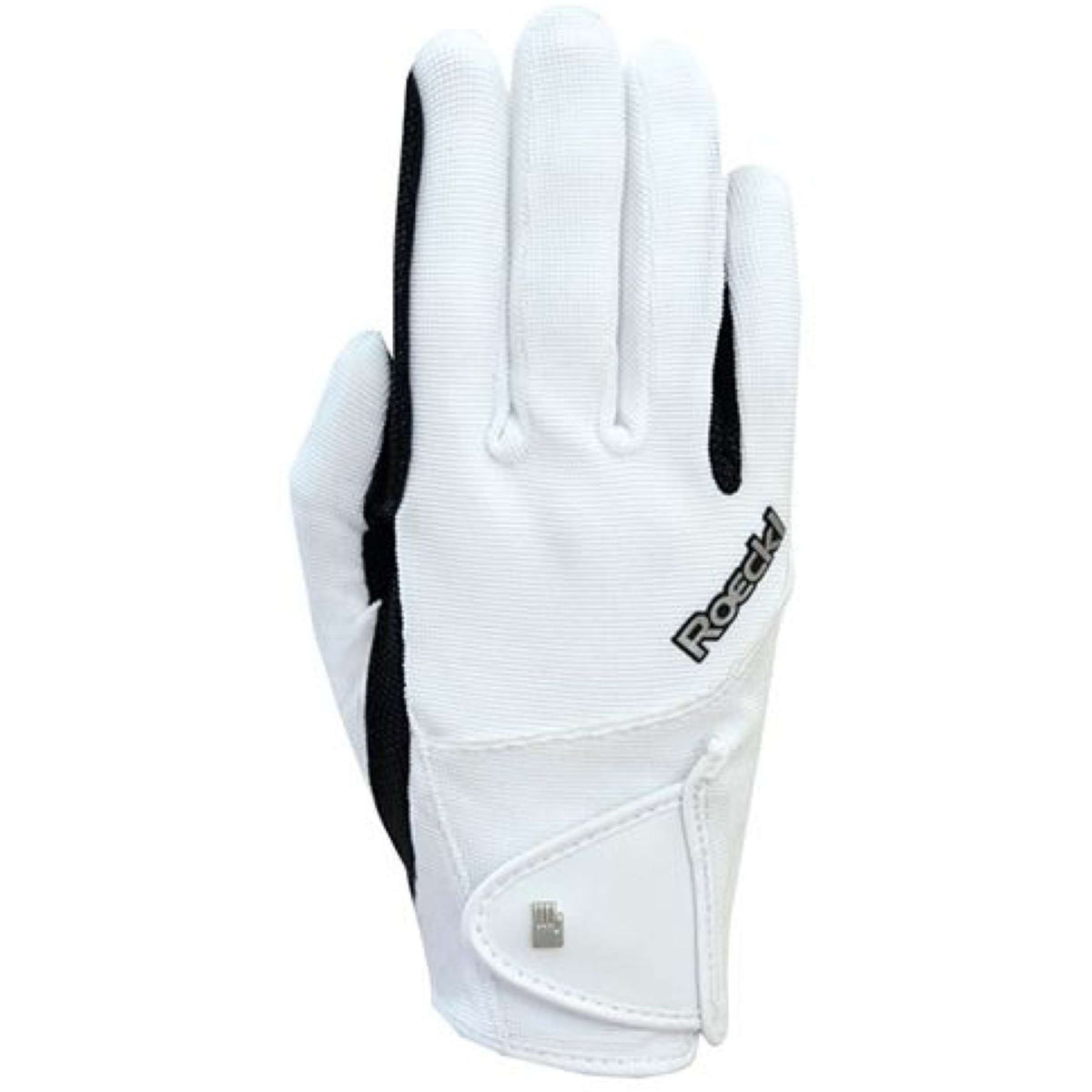 Roeckl Rijhandschoenen Milano 2-way spandex White/Black S.20