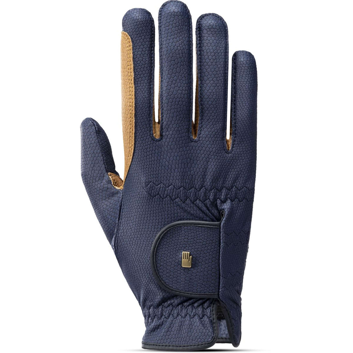 Roeckl Rijhandschoenen Malta Navy/Caramel