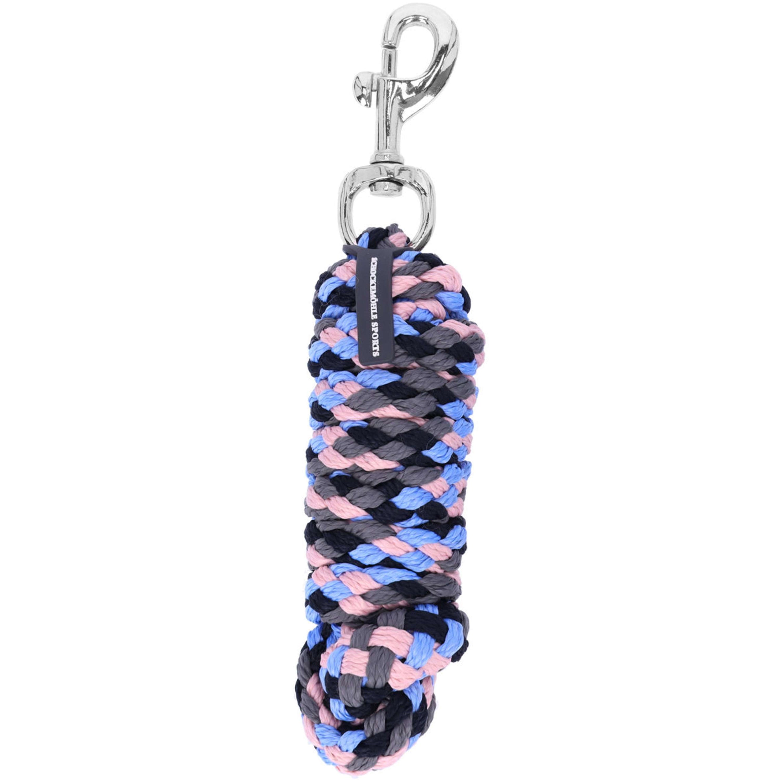 Schockemöhle Halstertouw SP Catch Style Musketonhaak True Navy/Sky/Pale Pink
