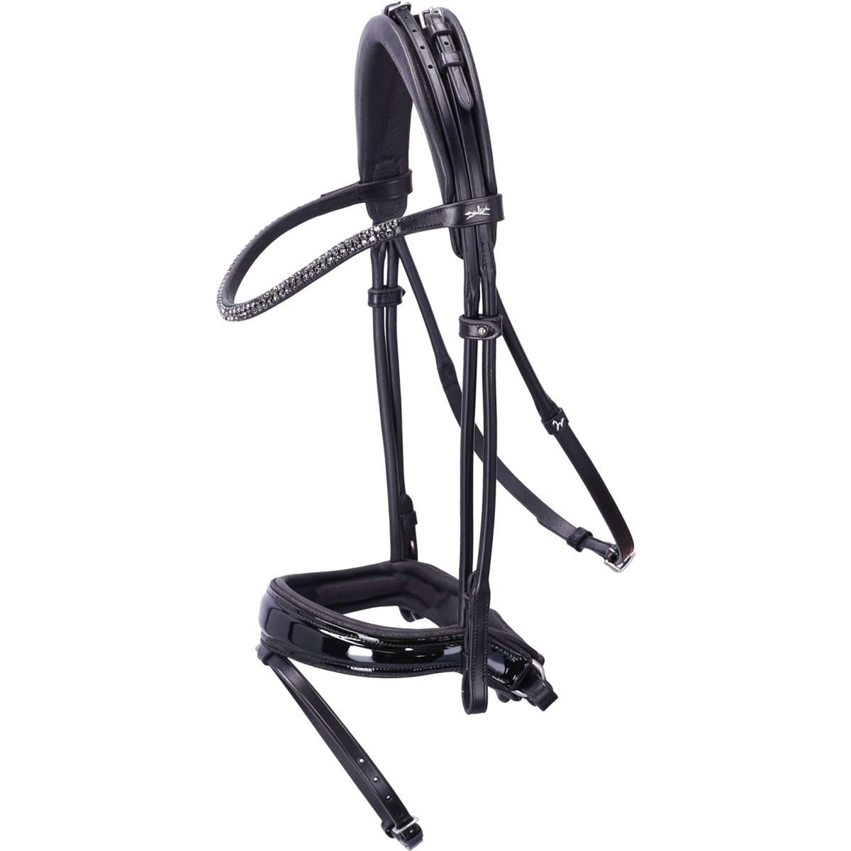 Schockemöhle Trenshoofdstel SP Isabell Werth Satchmo Zwart/Patent/Zilver