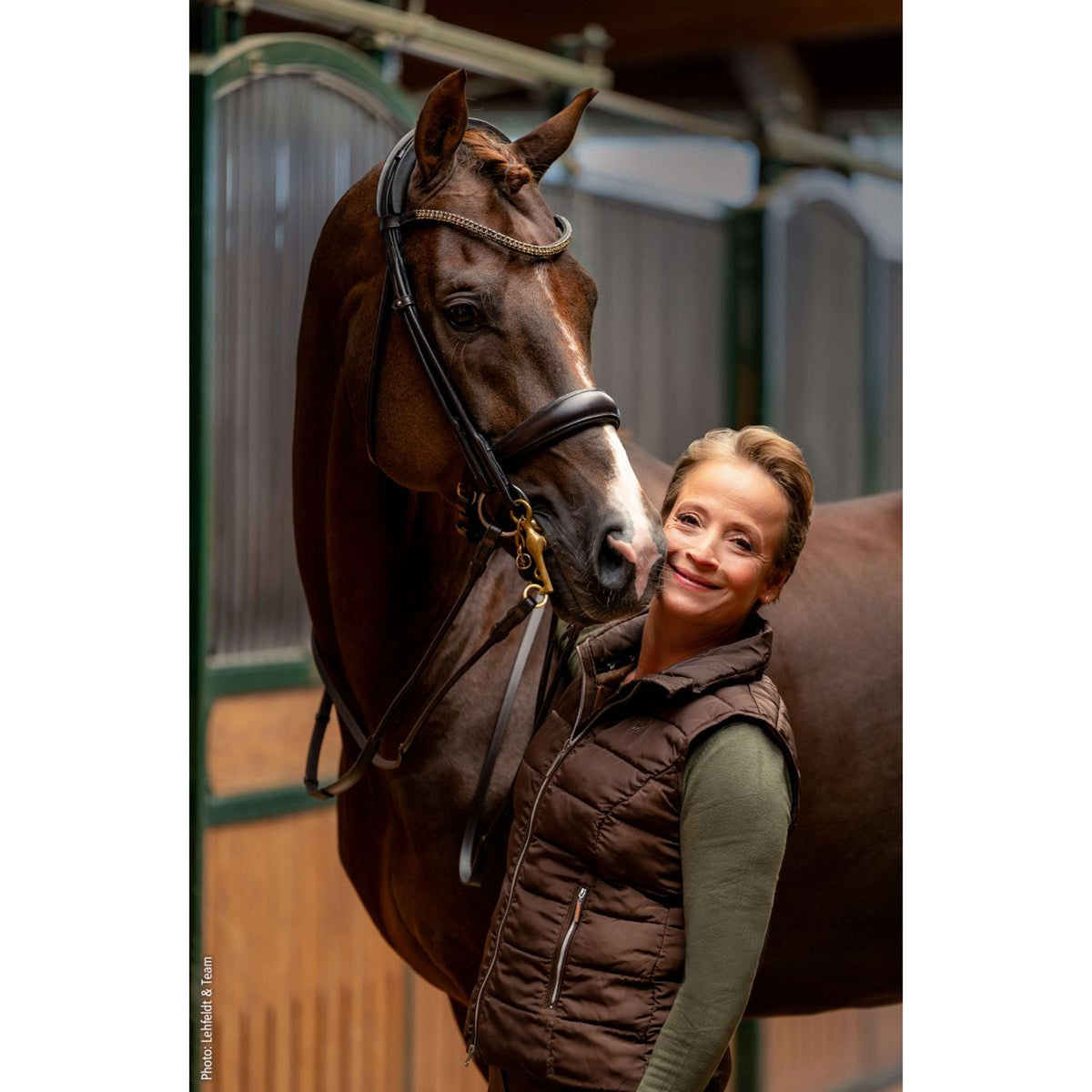 Schockemöhle Stang- en Trenshoofdstel SP Isabell Werth Bella Rose Espresso/Zilver