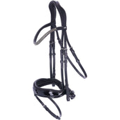 Schockemöhle Hoofdstel Valencia Zwart/Patent/Zilver