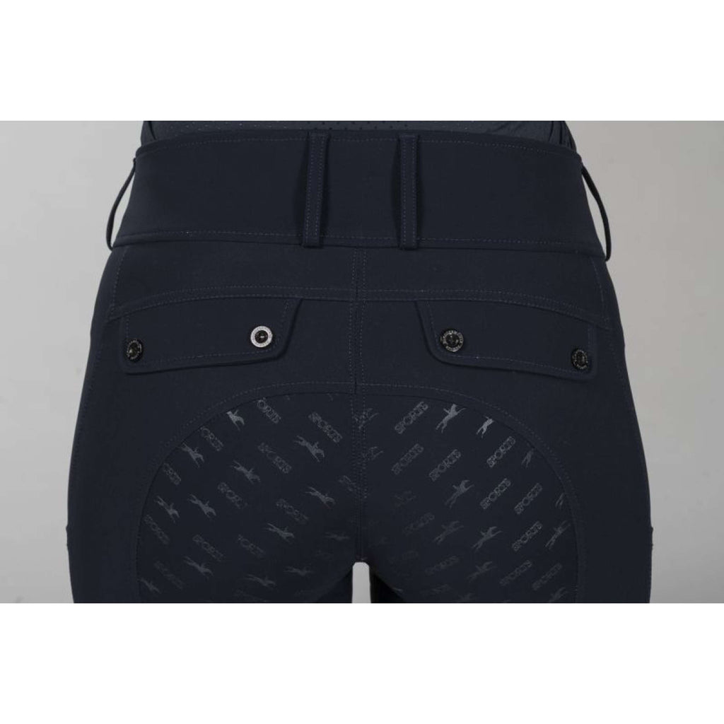 Schockemöhle Rijbroek SPCarola Full Grip Donkerblauw