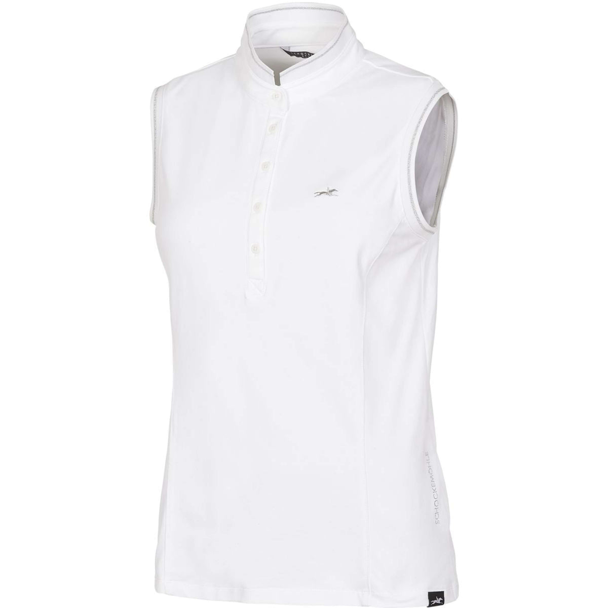 Schockemöhle Poloshirt Hanna Mouwloos Optical White