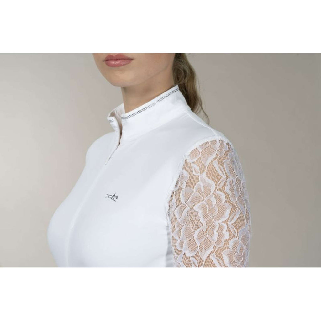 Schockemöhle Wedstrijdshirt SPAlicia Lange mouwen Optical White