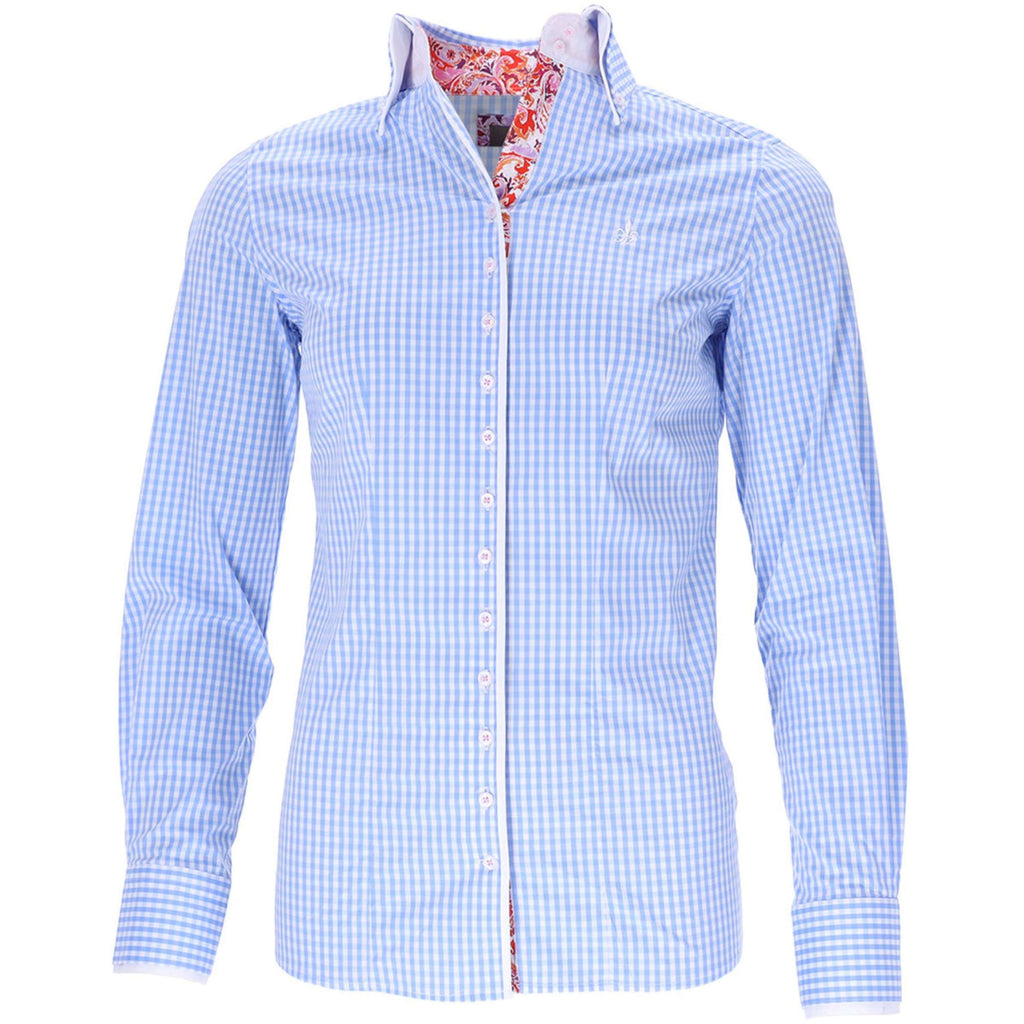 Schockemöhle Blouse FDL Eleonora Paisley L Wit/Blauw