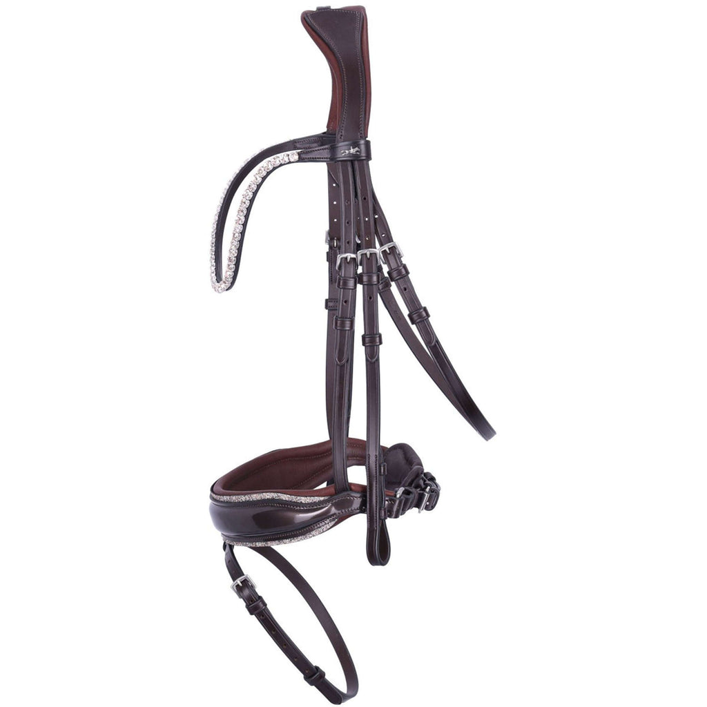 Schockemöhle Hoofdstel SPLuxury Dressuur Espresso/Toffee/Zilver