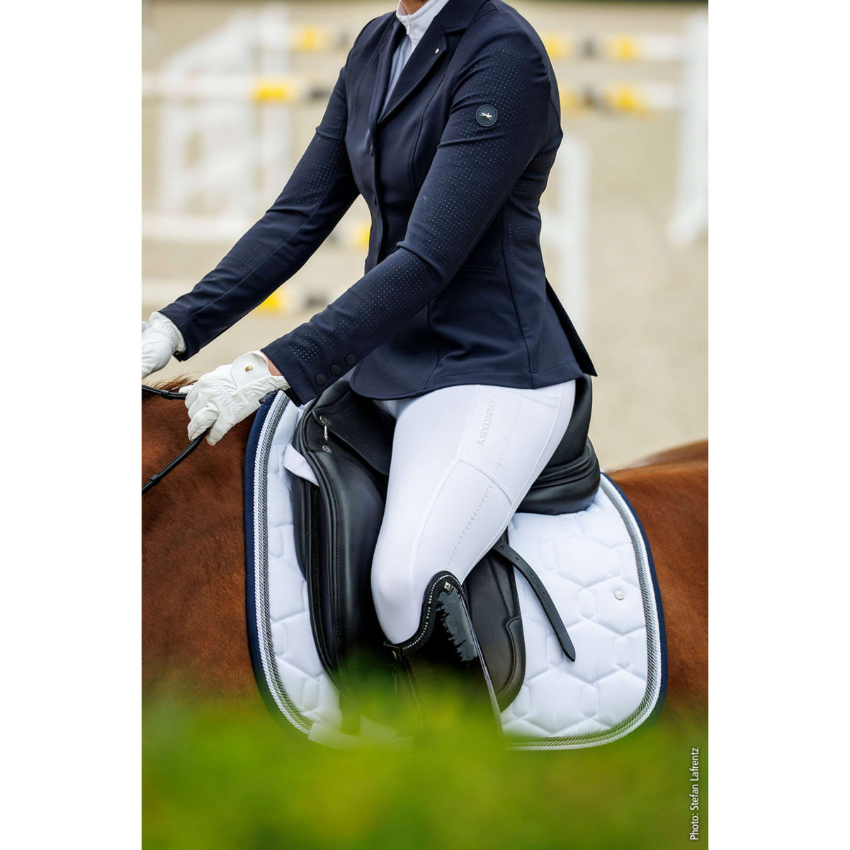 Schockemöhle Zadeldekje SP Eco Comfort D Style Dressuur Wit