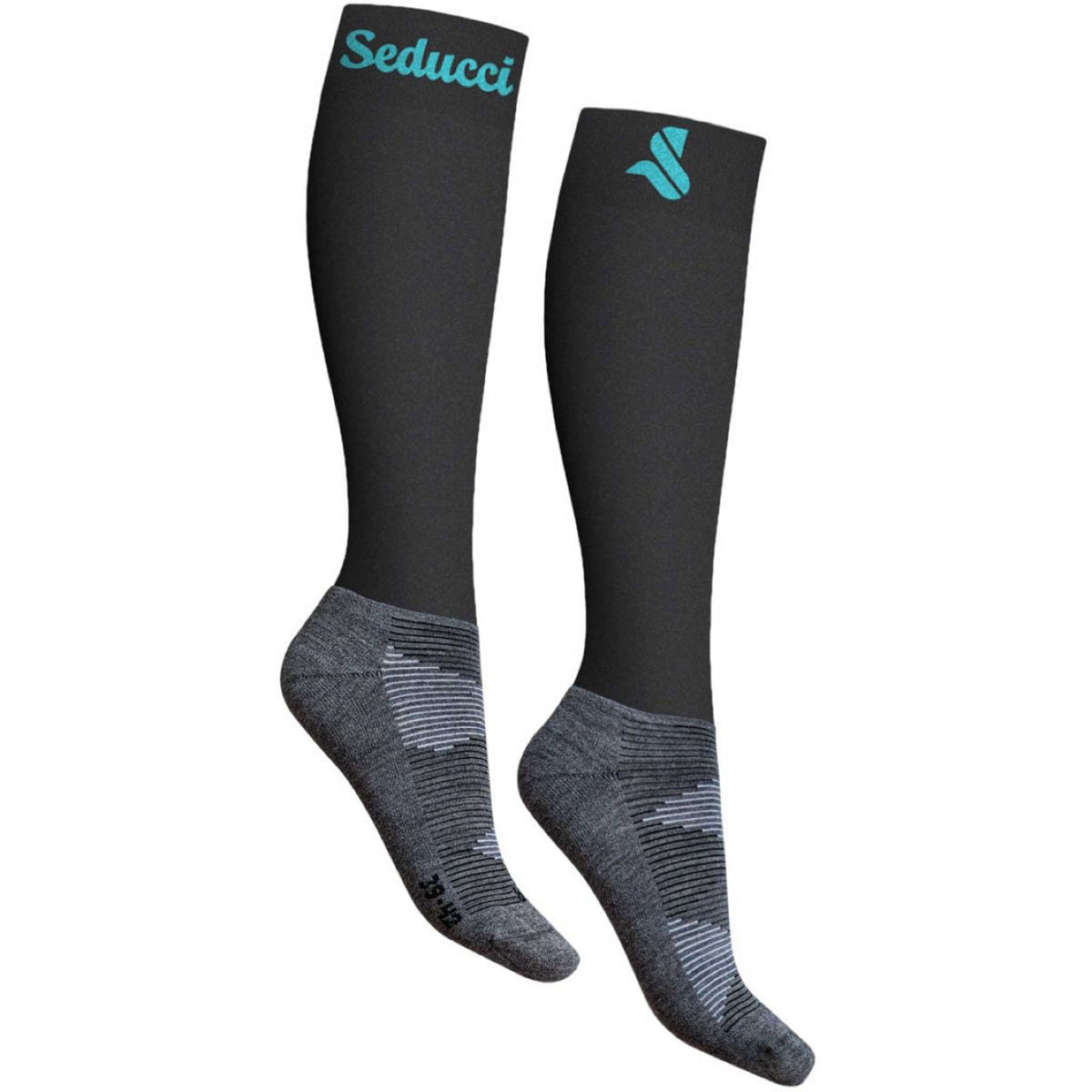 Seducci Sokken Pro Wool Iron/Turquoise