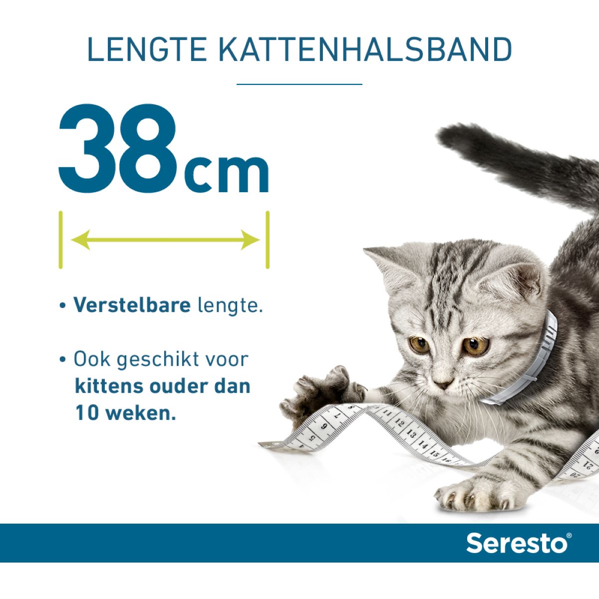 Seresto Teken en Vlooien Halsband Kat