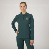 Aubrion Polo Shirt Team Lange Mouwen Groen