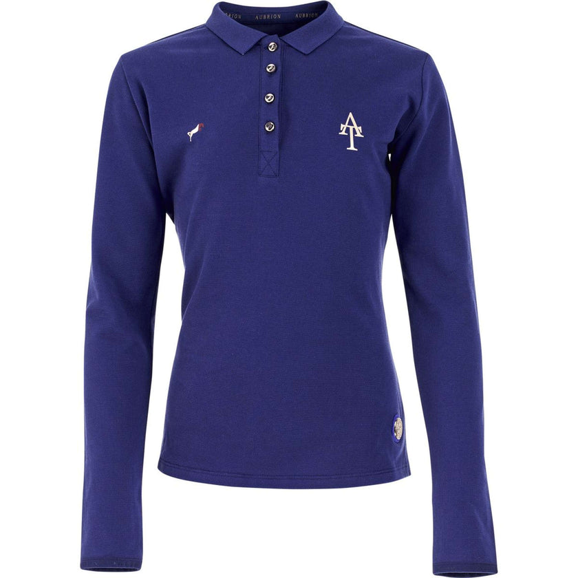 Aubrion Polo Shirt Team Lange Mouwen Navy