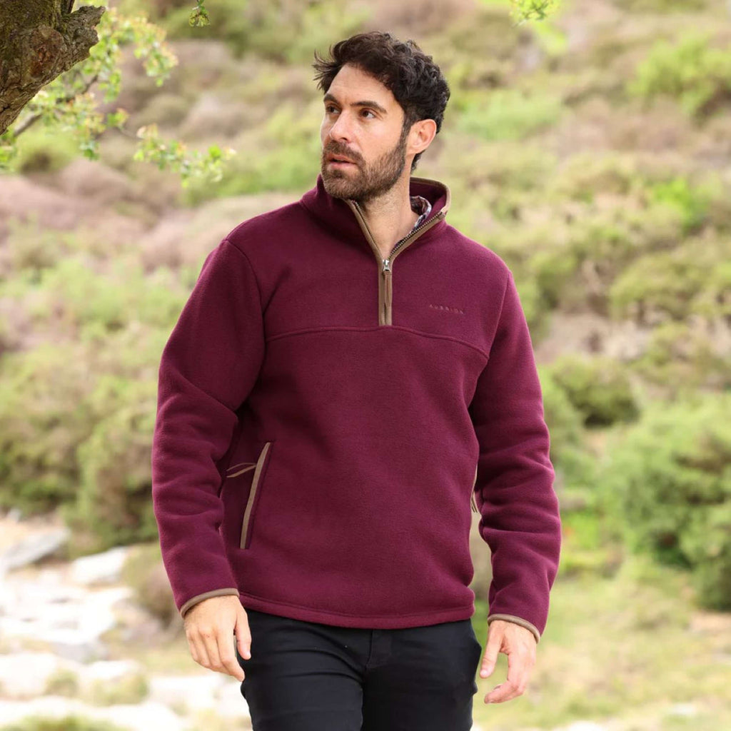 Aubrion by Shires Trui Original Fleece Heren Maroon