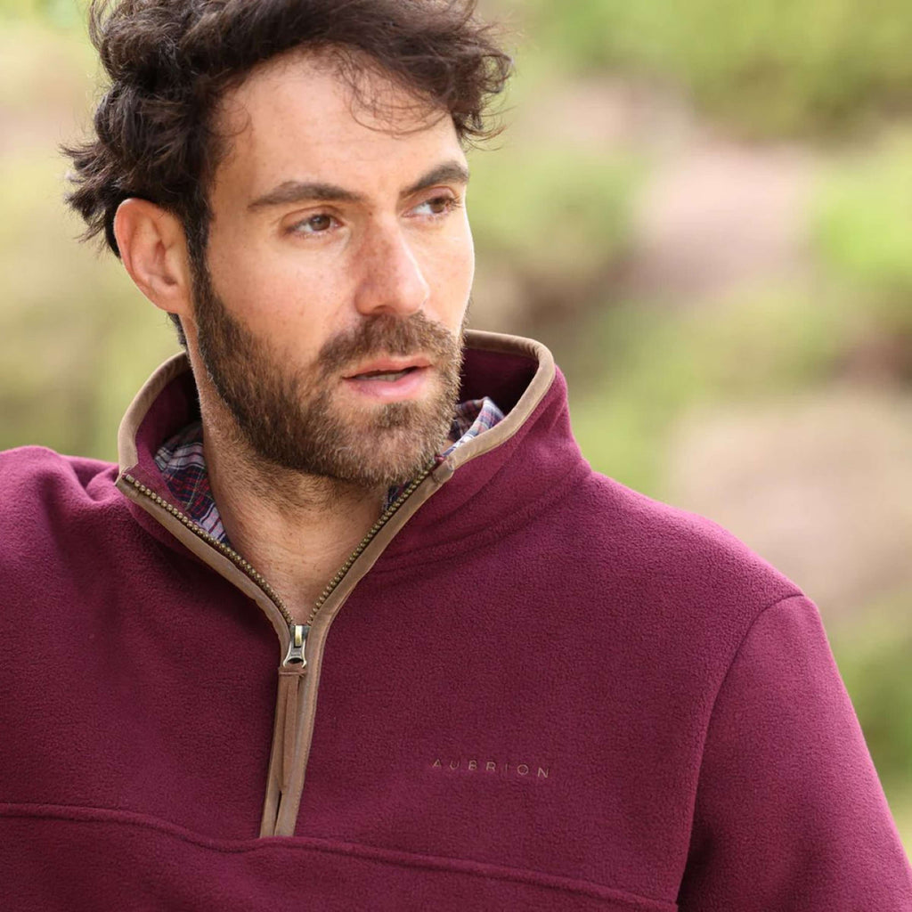 Aubrion by Shires Trui Original Fleece Heren Maroon