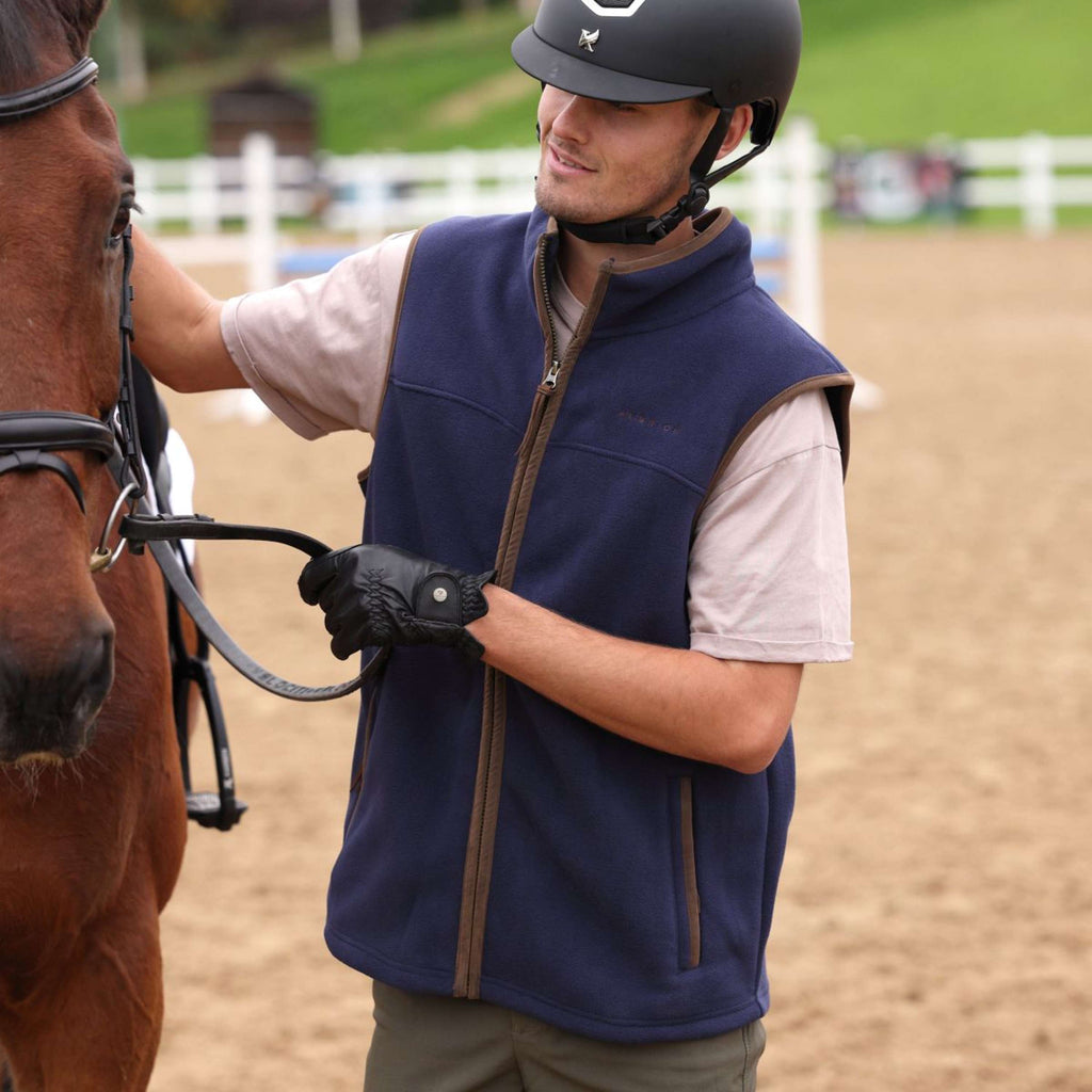 Aubrion by Shires Bodywarmer Original Fleece Heren Navy
