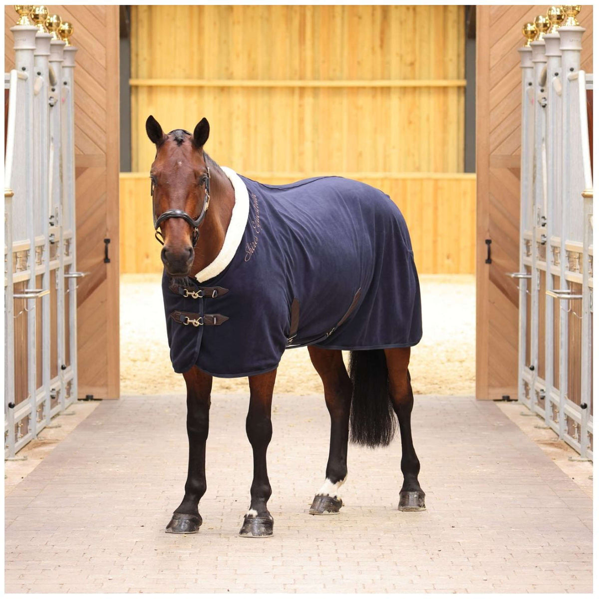 Shires Fleecedeken Deluxe Navy