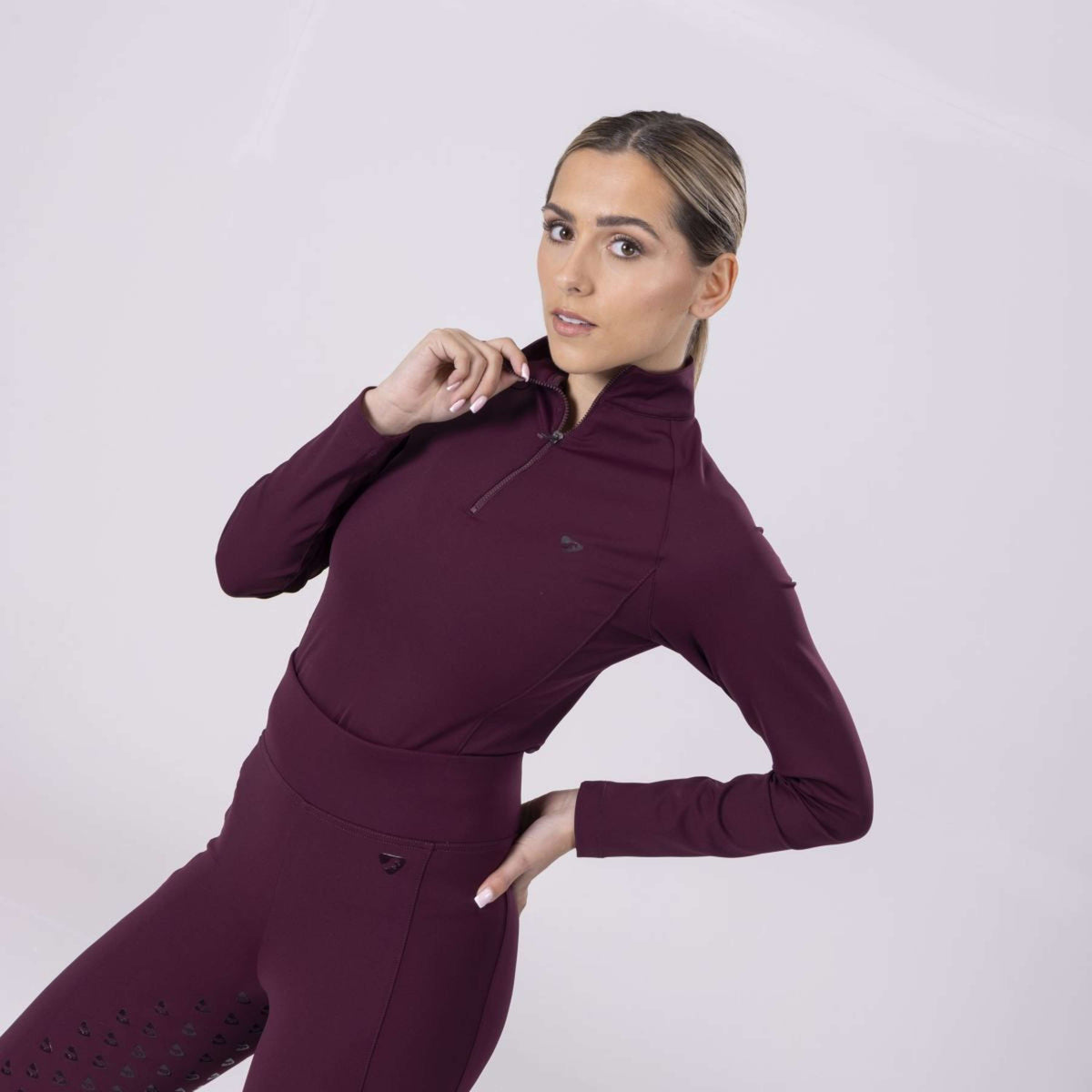 Aubrion Shirt Eltar Lange Mouwen Black Cherry