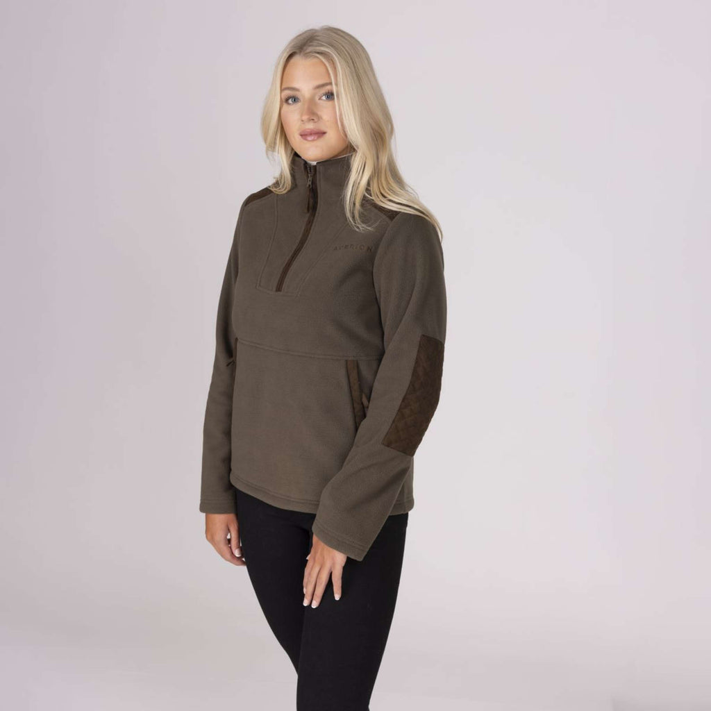 Aubrion by Shires Trui Heritage Fleece Donker Olijf
