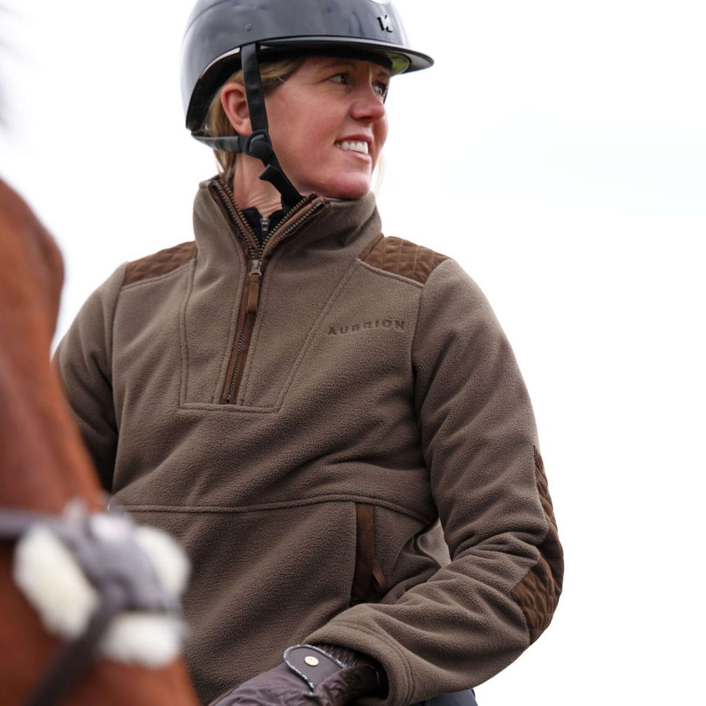 Aubrion by Shires Trui Heritage Fleece Donker Olijf