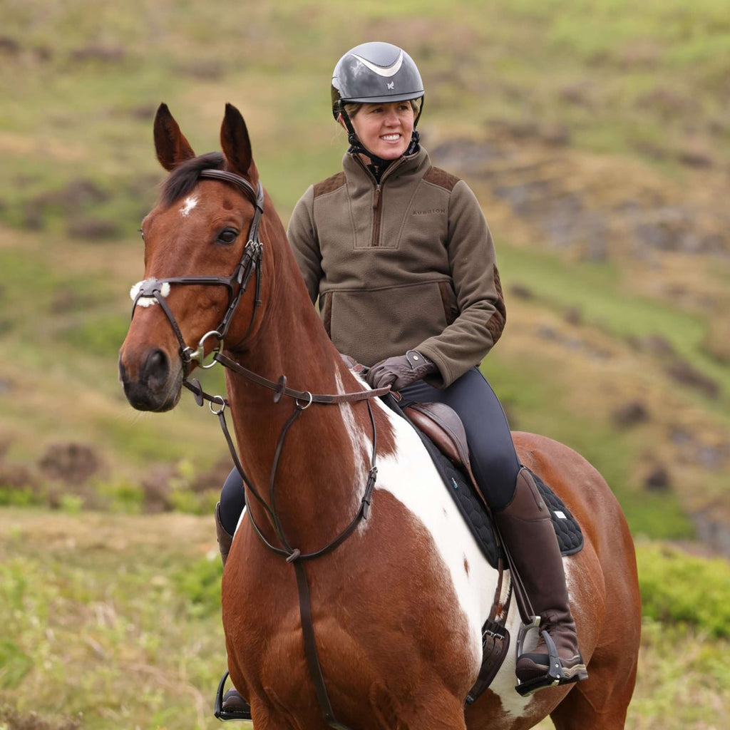 Aubrion by Shires Trui Heritage Fleece Donker Olijf