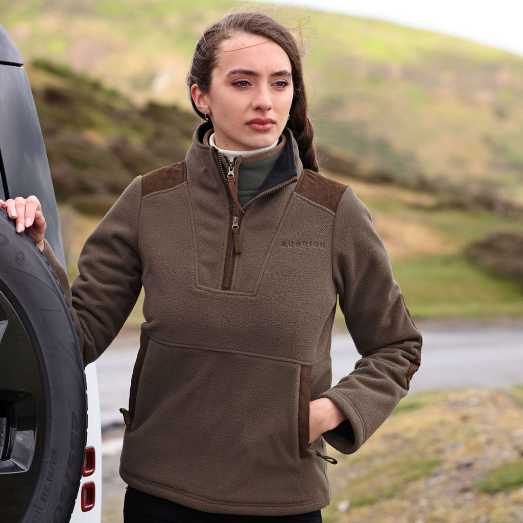 Aubrion by Shires Trui Heritage Fleece Donker Olijf