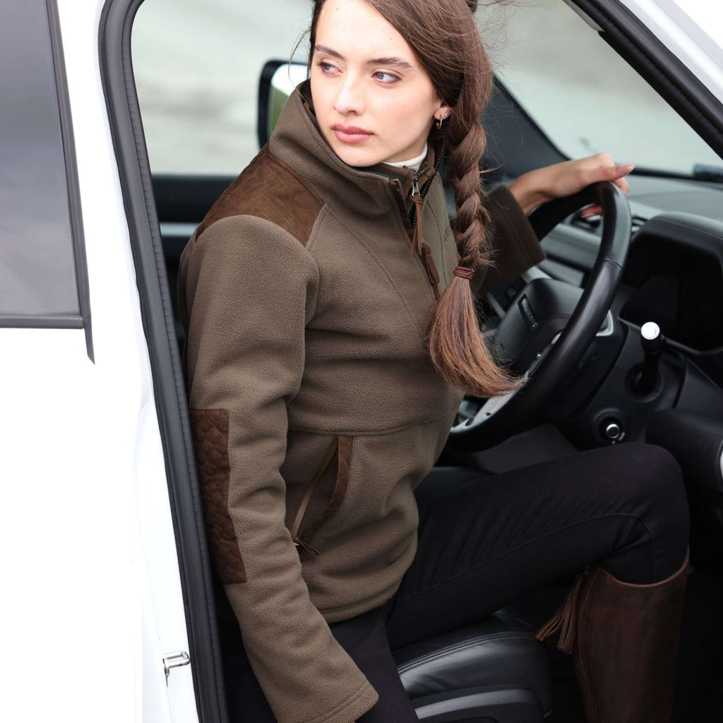 Aubrion by Shires Trui Heritage Fleece Donker Olijf