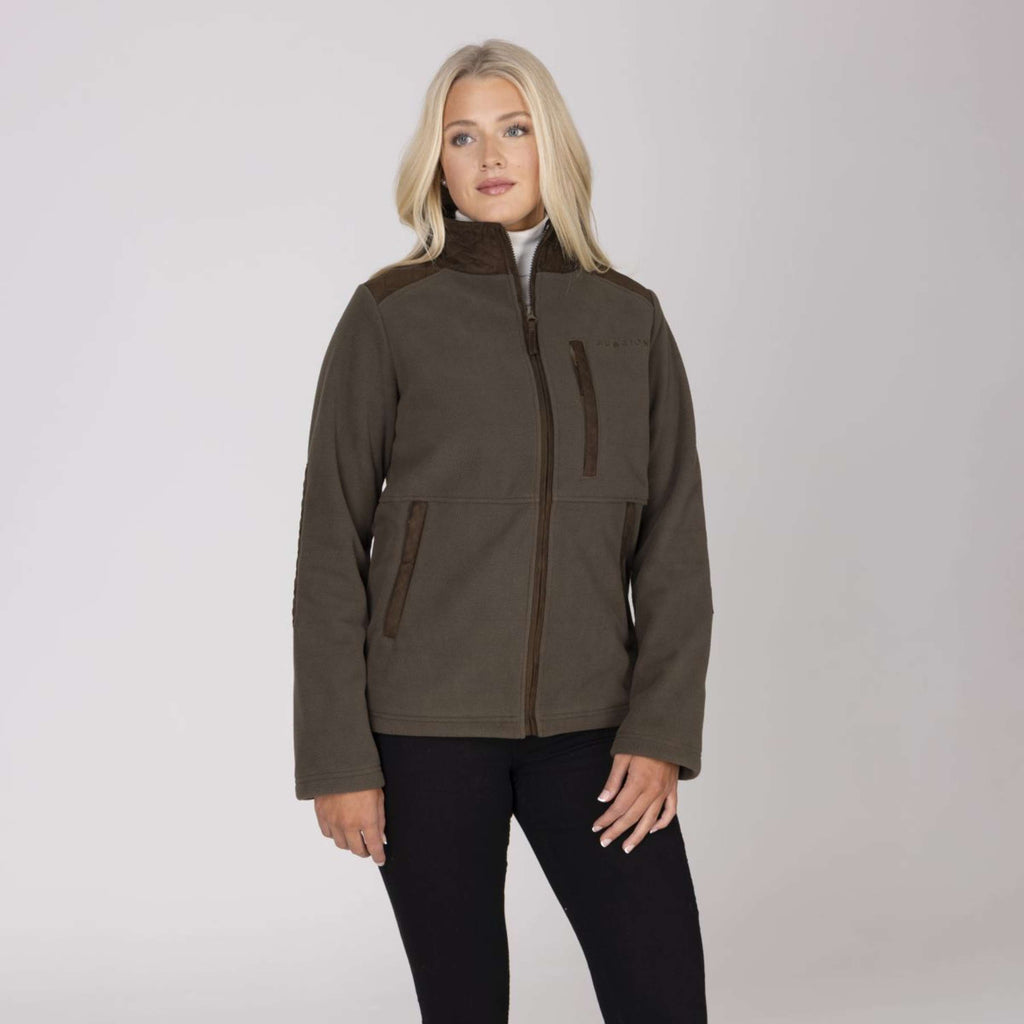 Aubrion by Shires Vest Heritage Fleece Donker Olijf
