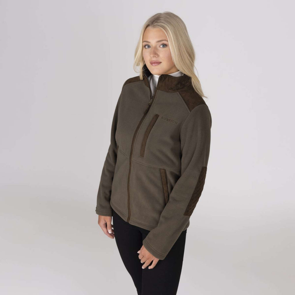 Aubrion by Shires Vest Heritage Fleece Donker Olijf